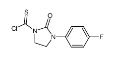 3-(4-fluorophenyl)-2-oxoimidazolidine-1-carbothioyl chloride Structure