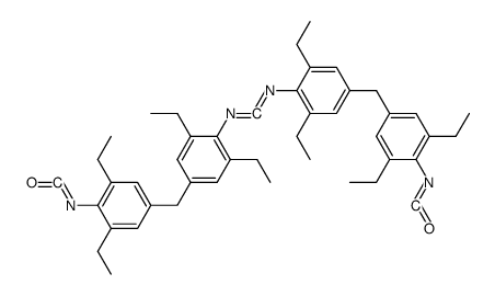 Di-<2,6-diethyl-4-(3,5-diethyl-4-isocyanatobenzyl)-phenyl>-carbodiimid Structure