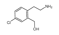 (2-(2-aminoethyl)-5-chlorophenyl)methanol结构式