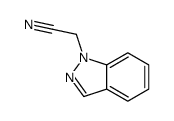 2-indazol-1-ylacetonitrile结构式