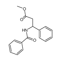 3-benzamido-3-phenylpropanoic acid methyl ester Structure