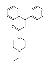 2-(diethylamino)ethyl 3,3-diphenylprop-2-enoate结构式