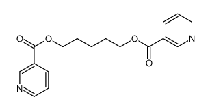 5-(pyridine-3-carbonyloxy)pentyl pyridine-3-carboxylate结构式