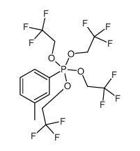 (3-methylphenyl)-tetrakis(2,2,2-trifluoroethoxy)-λ5-phosphane结构式