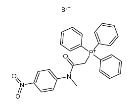 [N-Methyl-N-(4-nitrophenyl)carbamoylmethyl]triphenylphosphoniumbromid Structure