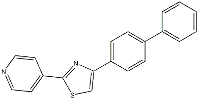 4-(4-Biphenylyl)-2-(4-pyridyl)thiazole Structure
