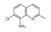 7-chloro-2-methylquinolin-8-amine Structure