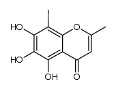 5,6,7-trihydroxy-2,8-dimethyl-chromen-4-one结构式