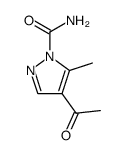 1H-Pyrazole-1-carboxamide, 4-acetyl-5-methyl- (9CI) Structure