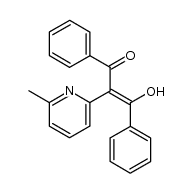 diphenyl-1,3 (methyl-6 pyridyl-2)-2 propen-1 ol-1 one-3结构式