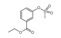 ethyl 3-((methylsulfonyl)oxy)benzoate结构式