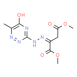 dimethyl (2Z)-2-[2-(5-hydroxy-6-methyl-1,2,4-triazin-3-yl)hydrazinylidene]butanedioate structure