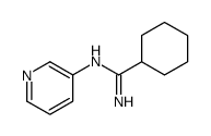 N'-pyridin-3-ylcyclohexanecarboximidamide结构式