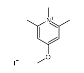 4-methoxy-1,2,6-trimethyl-pyridinium, iodide结构式