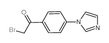 2-溴-1-(4-咪唑1-苯基)乙酮结构式