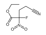 ethyl 4-cyano-2-fluoro-2-nitrobutanoate Structure