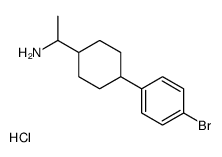 1-[4-(4-bromophenyl)cyclohexyl]ethanamine,hydrochloride Structure