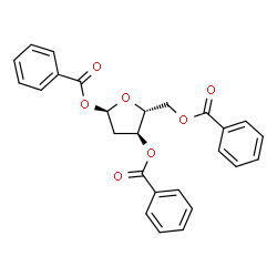 1,3,5-tribenzoate-2-deoxy-alpha-D-erythro-pentofuranose Structure