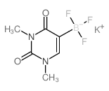 1,3-二甲基尿嘧啶-5-三氟硼酸钾结构式