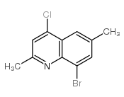 8-溴-4-氯-2,6-二甲基喹啉结构式