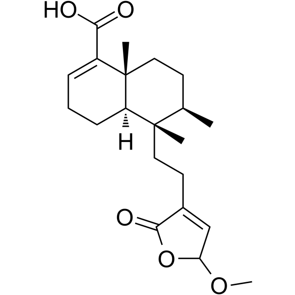 15,16-Dihydro-15-Methoxy-16-oxohardwickiic acid structure