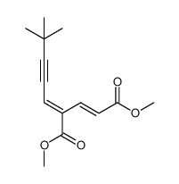 (2E,4E)-4-(4,4-Dimethyl-2-pentyn-1-ylidene)-2-pentenedioic Acid 1,5-Dimethyl Ester结构式