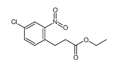 3-(2-硝基-4-氯苯基)丙酸乙酯结构式