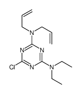 6-chloro-4-N,4-N-diethyl-2-N,2-N-bis(prop-2-enyl)-1,3,5-triazine-2,4-diamine结构式