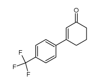 4'-(trifluoromethyl)-5,6-dihydro-[1,1'-bi(phenyl)]-3(4H)-one结构式