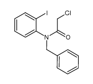 N-benzyl-2-chloro-N-(2-iodophenyl)-acetamide Structure