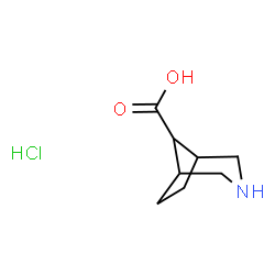 3-氮杂双环[3.2.1]辛烷-8-羧酸盐酸盐结构式