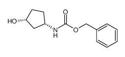 Cis-苯甲基(3-羟基环戊基)氨基甲酯结构式