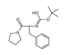 CARBAMIC ACID, [2-OXO-1-(PHENYLMETHYL)-2-(1-PYRROLIDINYL)ETHYL]-, 1,1-DIMETHYLETHYL ESTER, (S)-结构式