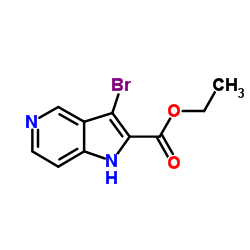 Ethyl 3-bromo-1H-pyrrolo[3,2-c]pyridine-2-carboxylate Structure