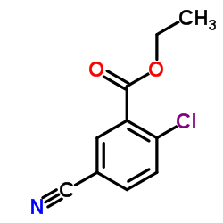 2-chloro-5-cyanobenzoic acid ethyl ester Structure