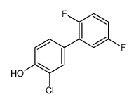 2-chloro-4-(2,5-difluorophenyl)phenol Structure