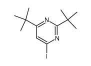 2,4-di-t-butyl-6-iodopyrimidine结构式