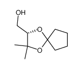 ((S)-3,3-Dimethyl-1,4-dioxa-spiro[4.4]non-2-yl)-methanol结构式