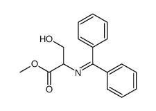 2-(Benzhydrylidene-amino)-3-hydroxy-propionic acid methyl ester结构式