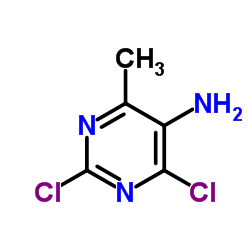 2,4-二氯-5-氨基-6-甲基嘧啶结构式