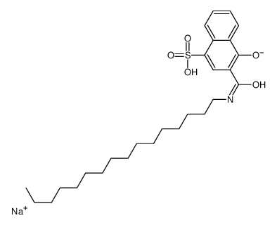 sodium 3-[(hexadecylamino)carbonyl]-4-hydroxynaphthalene-1-sulphonate Structure