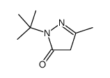 2-tert-butyl-5-methyl-4H-pyrazol-3-one Structure