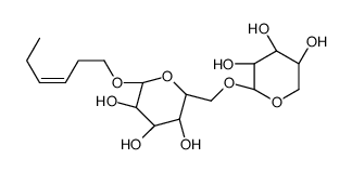 aoba alcohol xylopyranosyl-(1-6)-glucopyranoside结构式