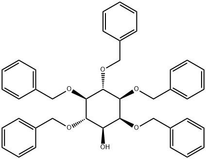 myo-Inositol, 1,2,4,5,6-pentakis-O-(phenylmethyl)- structure