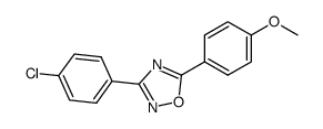 3-(p-chlorophenyl)-5-(β-amino-p-methoxylphenyl)-1,2,4-oxadiazole Structure