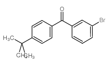 3-溴-4'-叔丁基二苯甲酮结构式