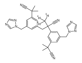 Anastrozole-d3 Dimer Impurity Structure