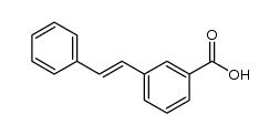 3-(2-(E)-phenylethenyl)-benzoic acid Structure