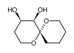 1,7-Dioxaspiro5.5undecane-4,5-diol, (4.alpha.,5.alpha.,6.beta.)-结构式