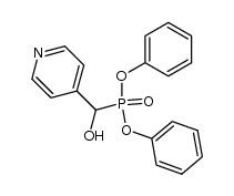 Diphenyl 1-Hydroxy-1-(4-pyridyl)methanephosphonate Structure